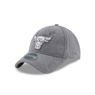 Chicago Bulls Gorra | New Era NBA Cashmere 9twenty Adjustable Cap Mexico - Grises